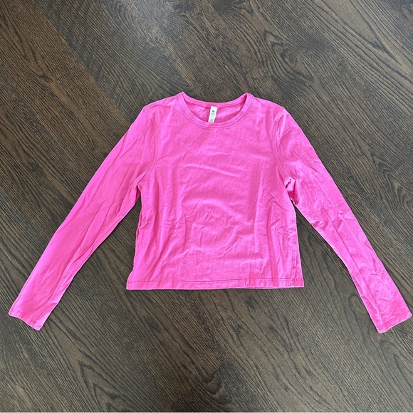 lululemon athletica Tops - Lululemon🩷 Classic-Fit Cotton-Blend Long-Sleeve Shirt - Sonic Pink 💞